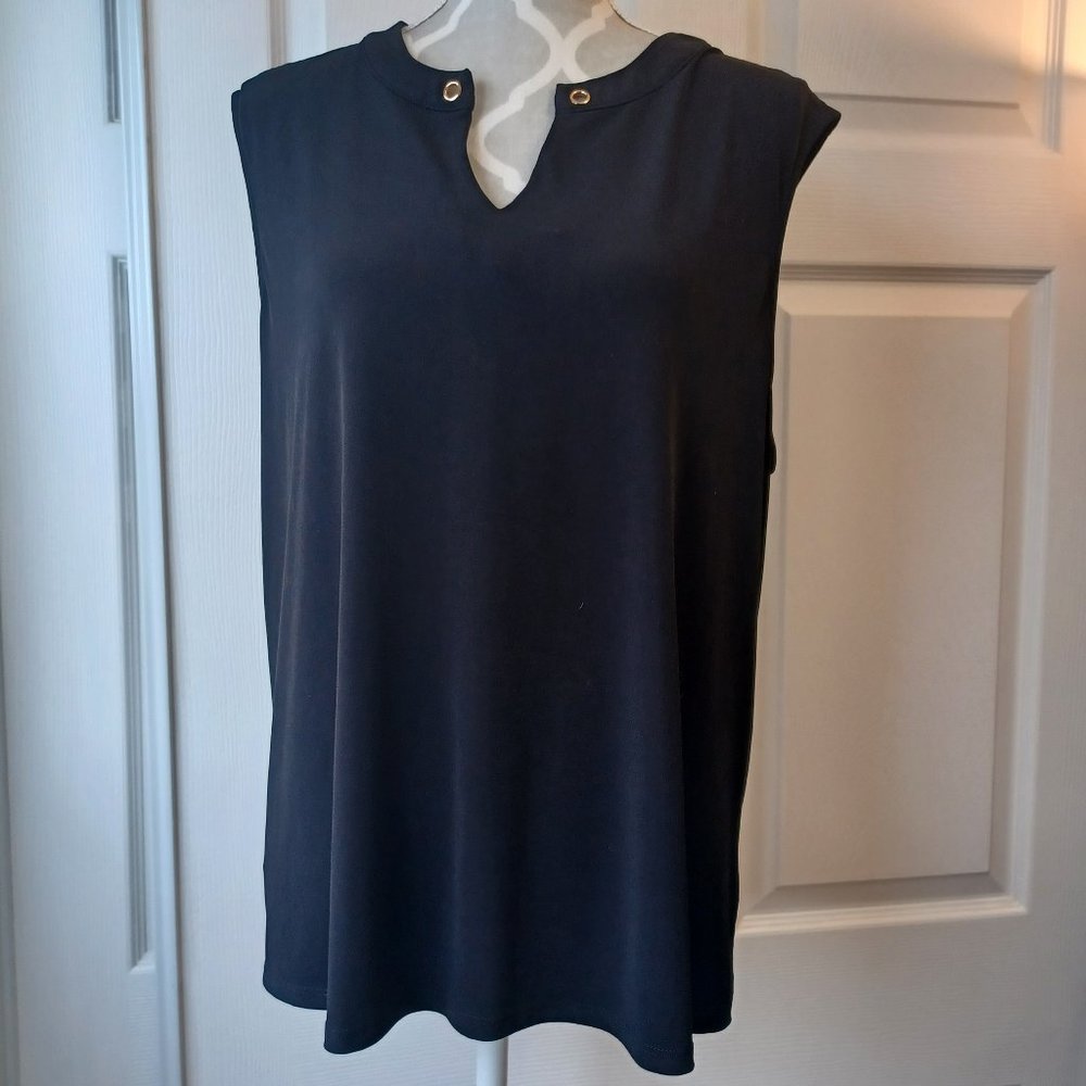 Cable & Gauge Black Sleeveless Top (3176)
